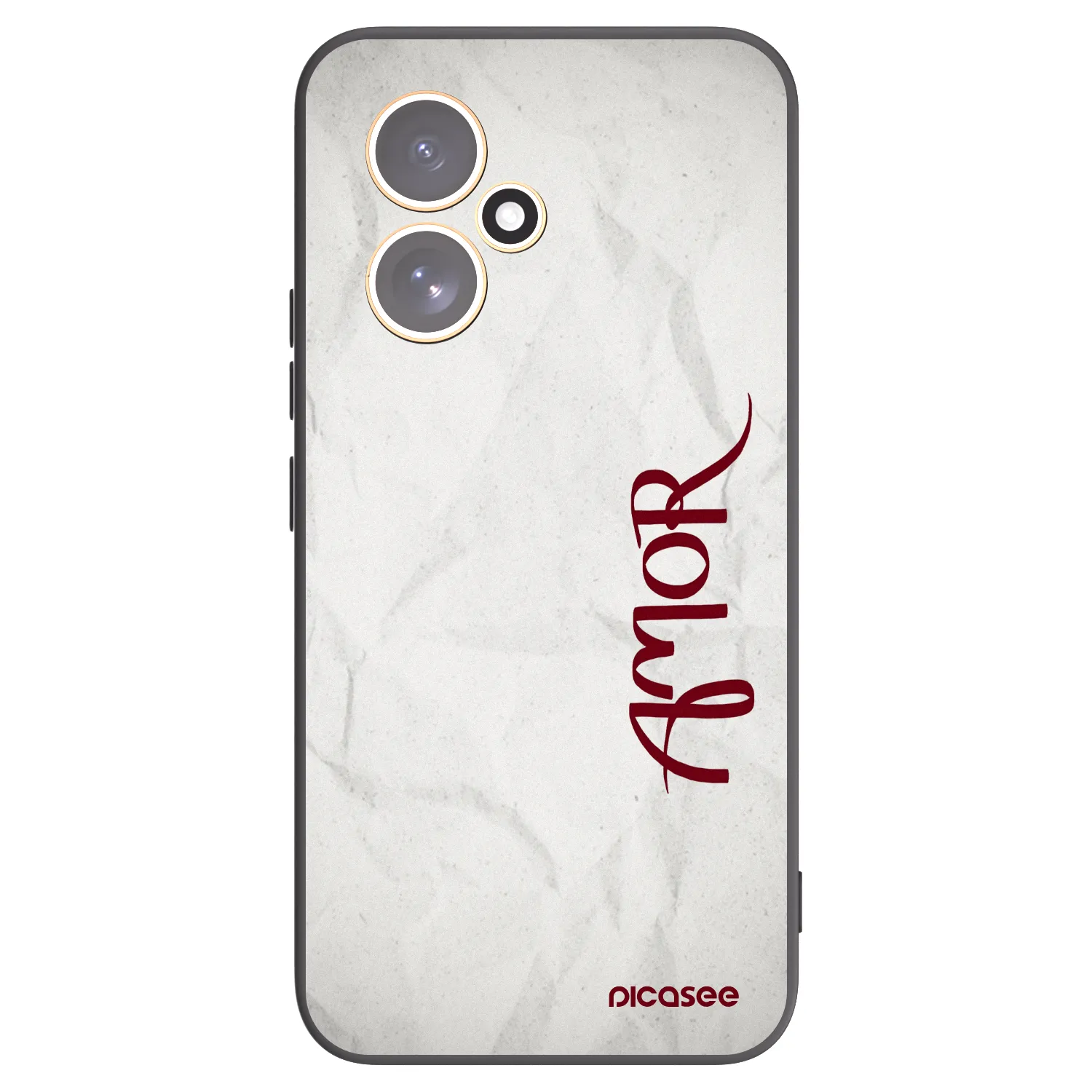 Picasee silikonowe czarne etui na Honor 400 5G - Amor