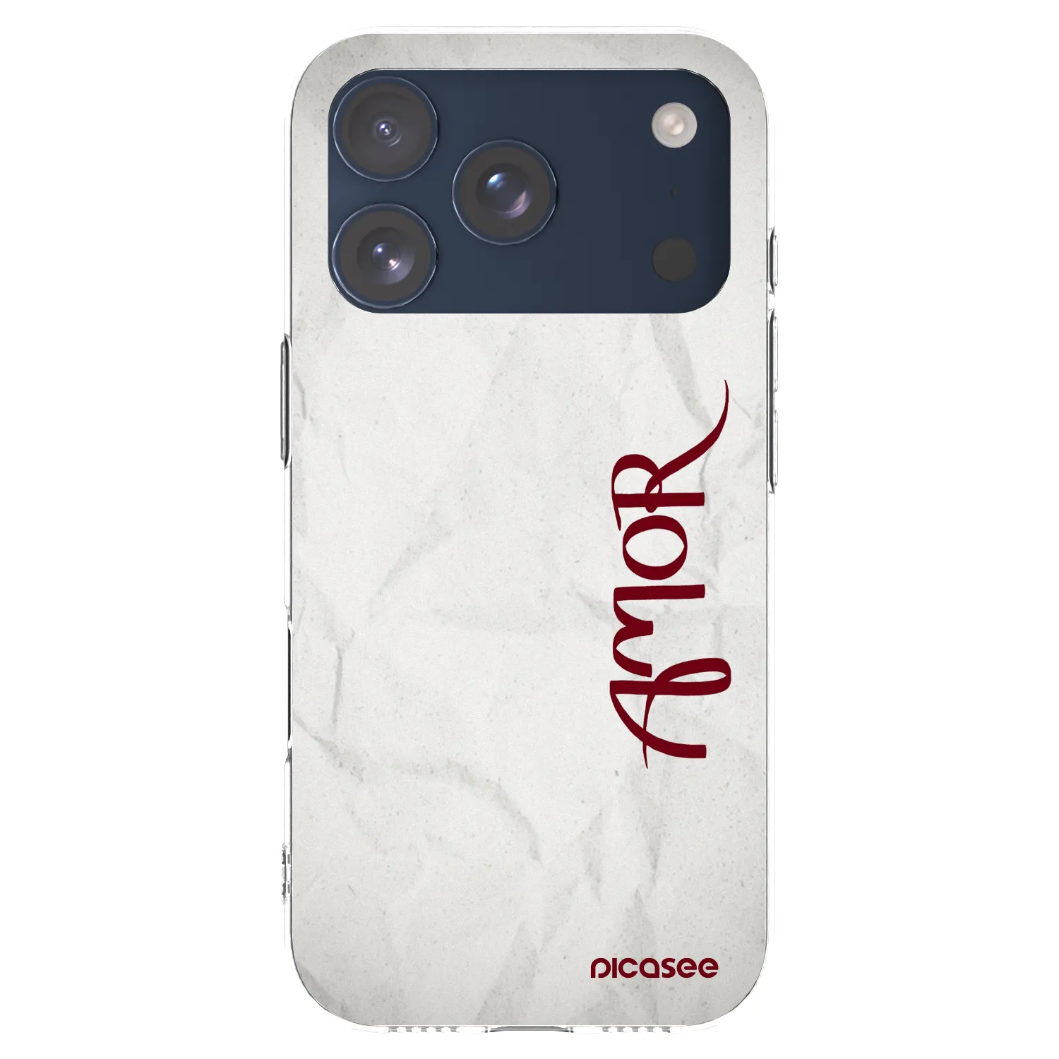 Picasee silikonowe przeźroczyste etui na Apple iPhone 17 Pro - Amor