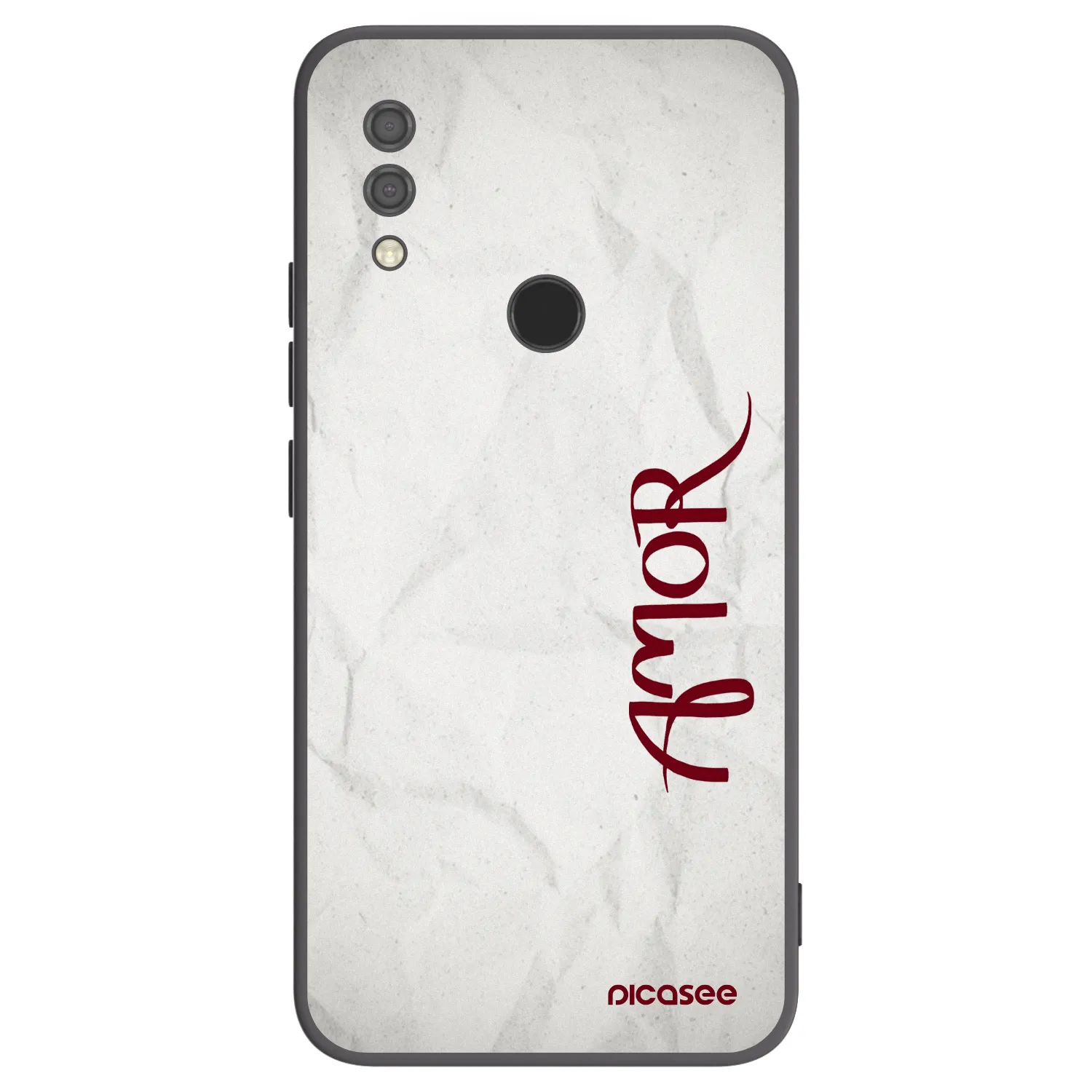 Picasee silikonowe czarne etui na Xiaomi Redmi 7 - Amor