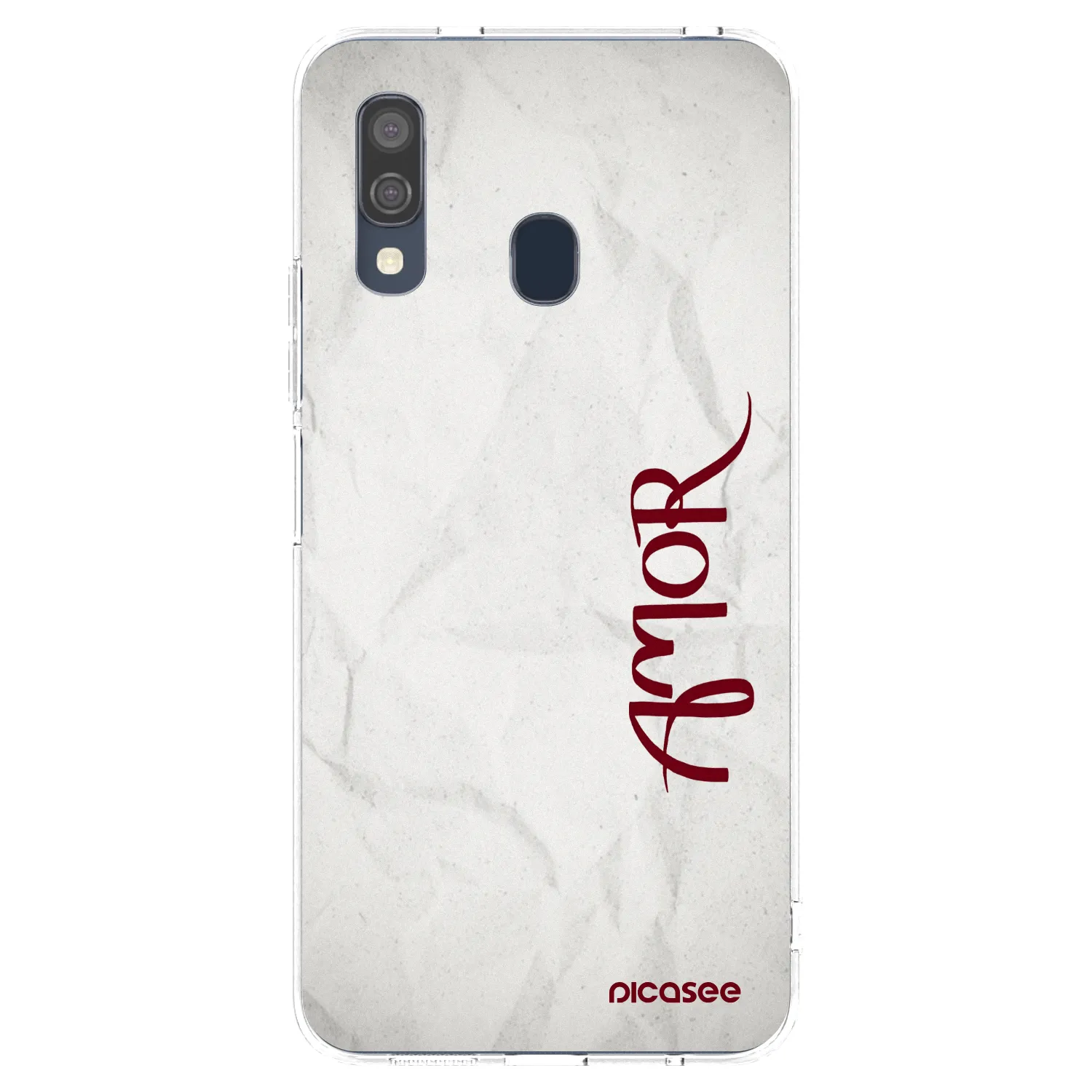 Picasee silikonowe przeźroczyste etui na Samsung Galaxy A40 A405F - Amor