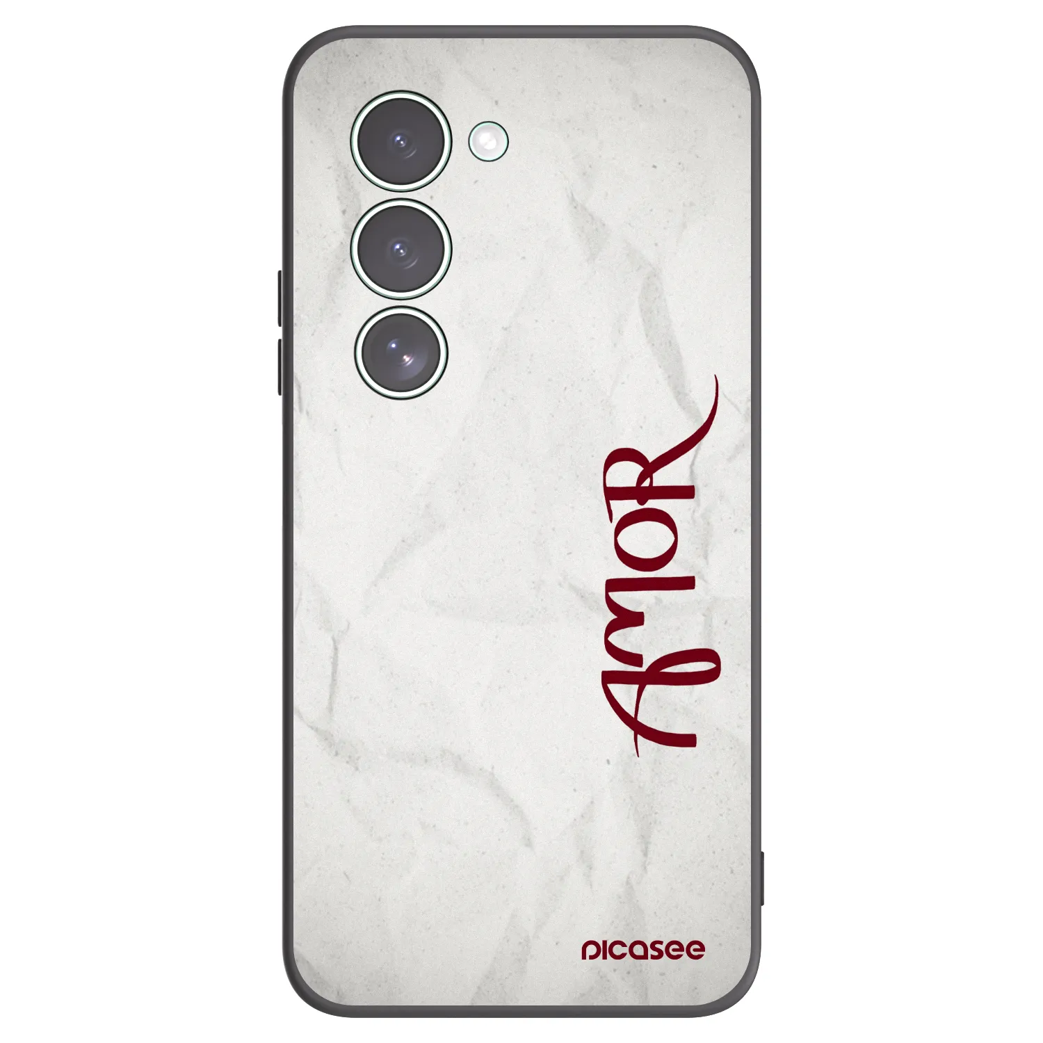 Picasee silikonowe czarne etui na Xiaomi Redmi 15 5G - Amor