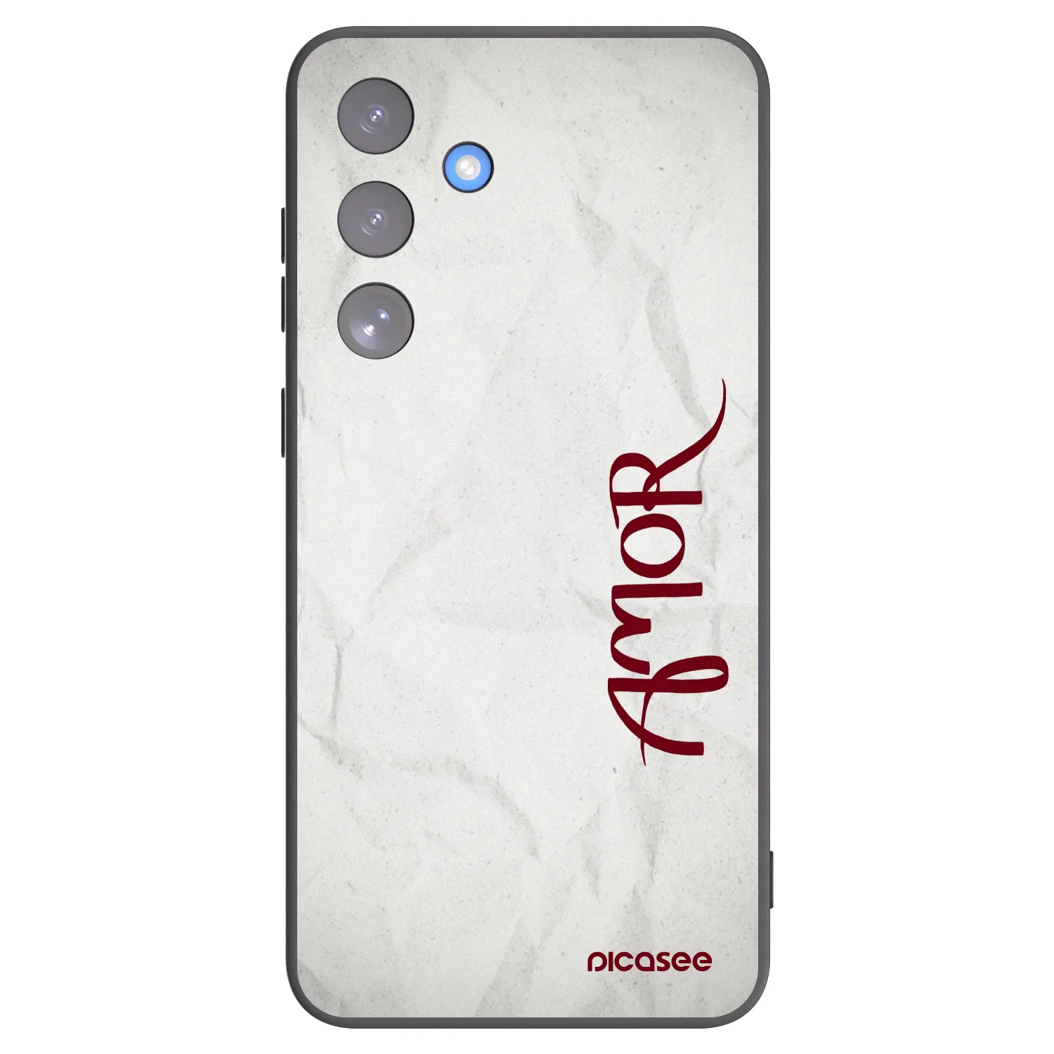 Picasee silikonowe czarne etui na Samsung Galaxy S25 FE 5G - Amor