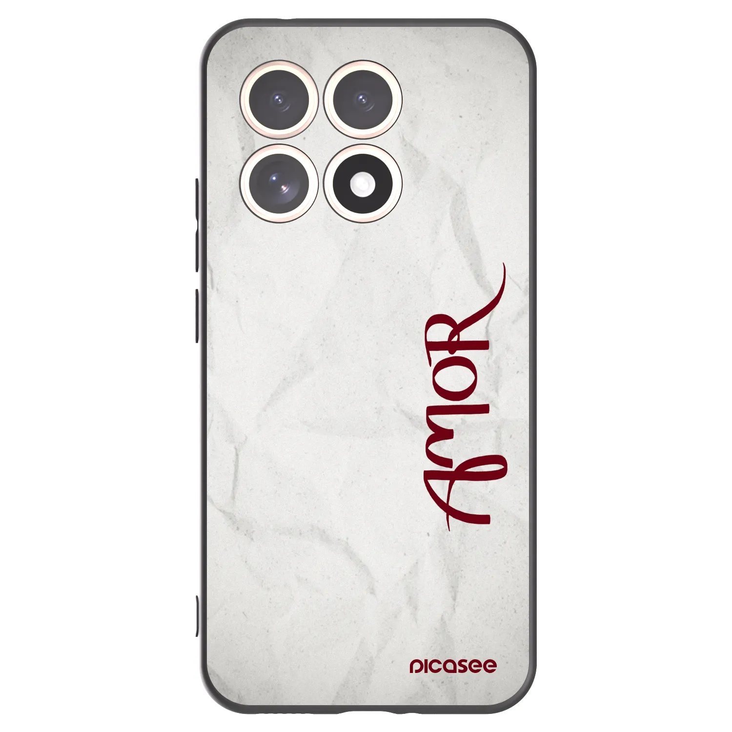 Picasee silikonowe czarne etui na Xiaomi 15T - Amor