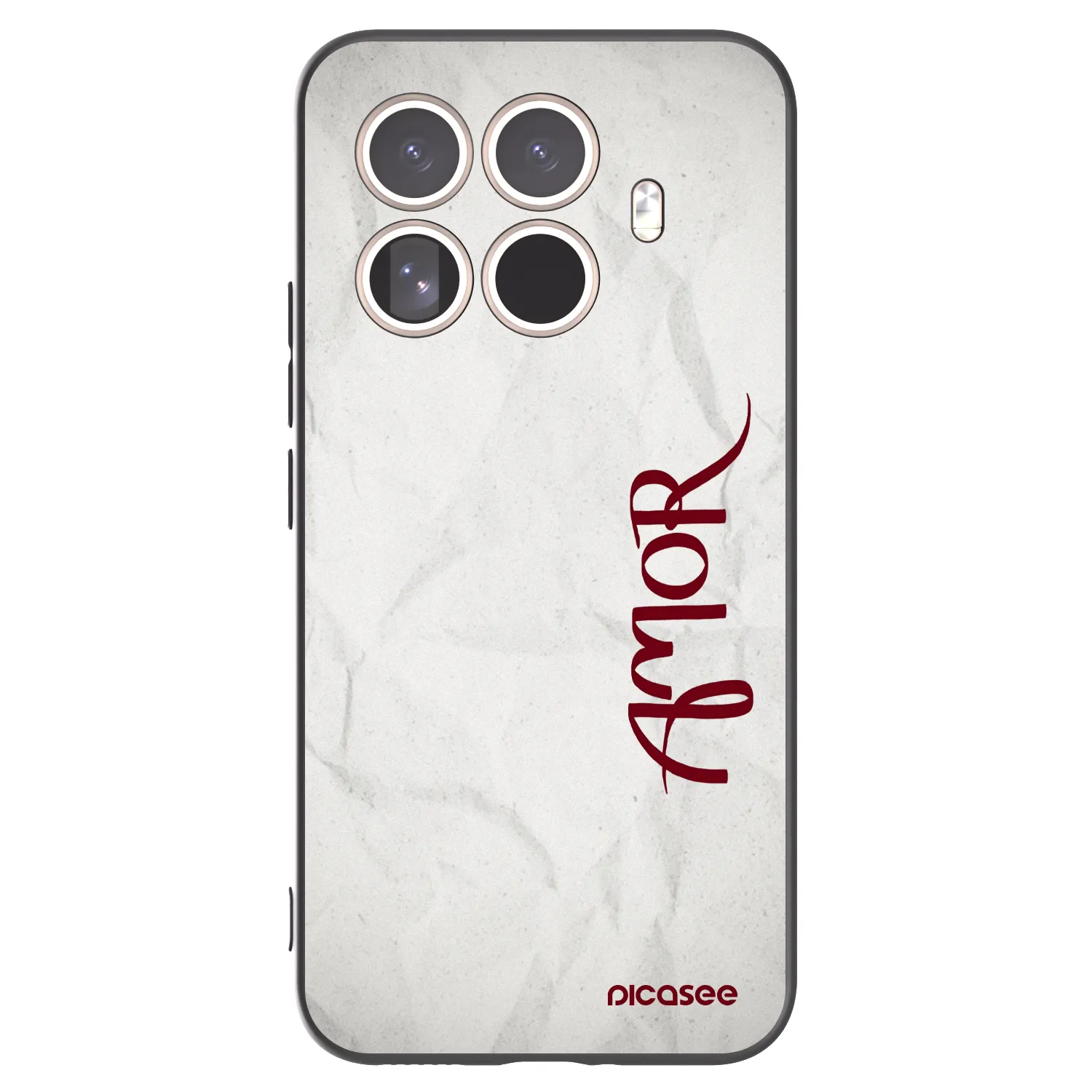Picasee silikonowe czarne etui na Xiaomi 15T Pro - Amor