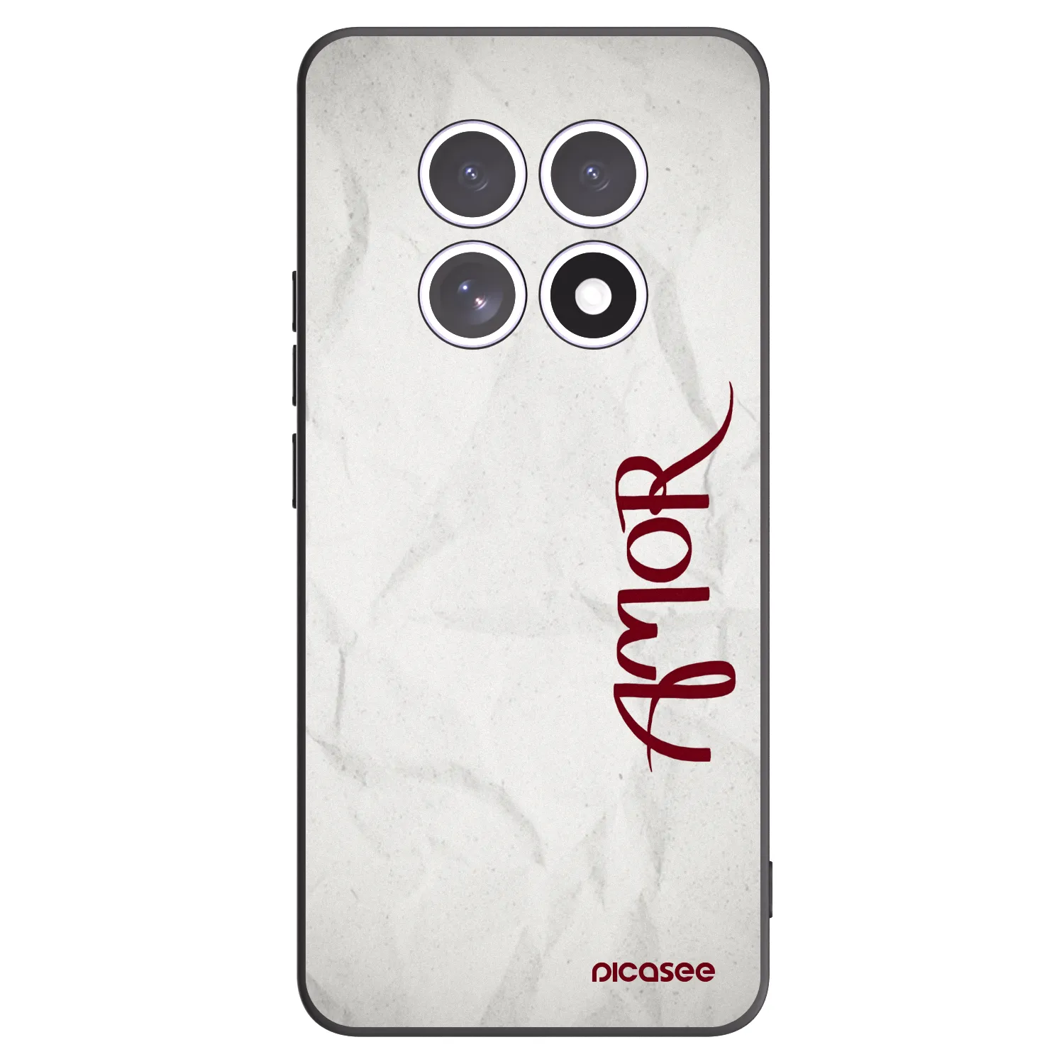 Picasee silikonowe czarne etui na Xiaomi Redmi Note 15 4G - Amor