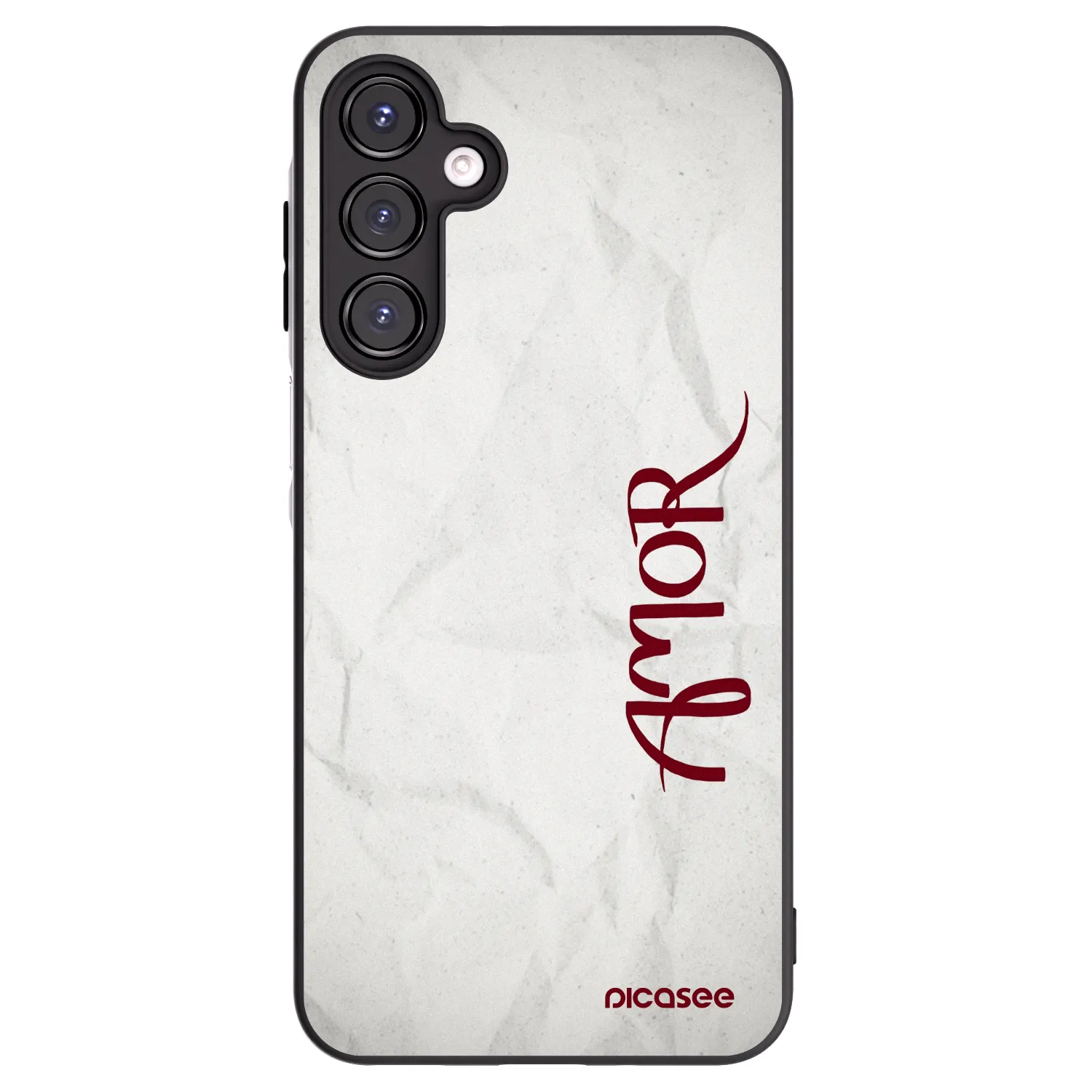 Picasee silikonowe czarne etui na Samsung Galaxy A16 4G - Amor