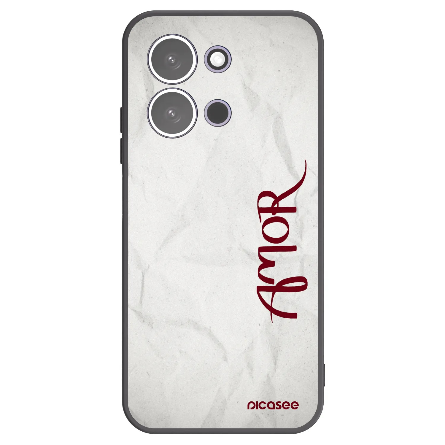 Picasee silikonowe czarne etui na Xiaomi Redmi 15C 5G - Amor