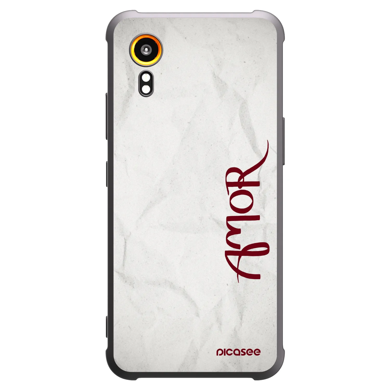 Picasee silikonowe czarne etui na Samsung Galaxy Xcover 7 - Amor