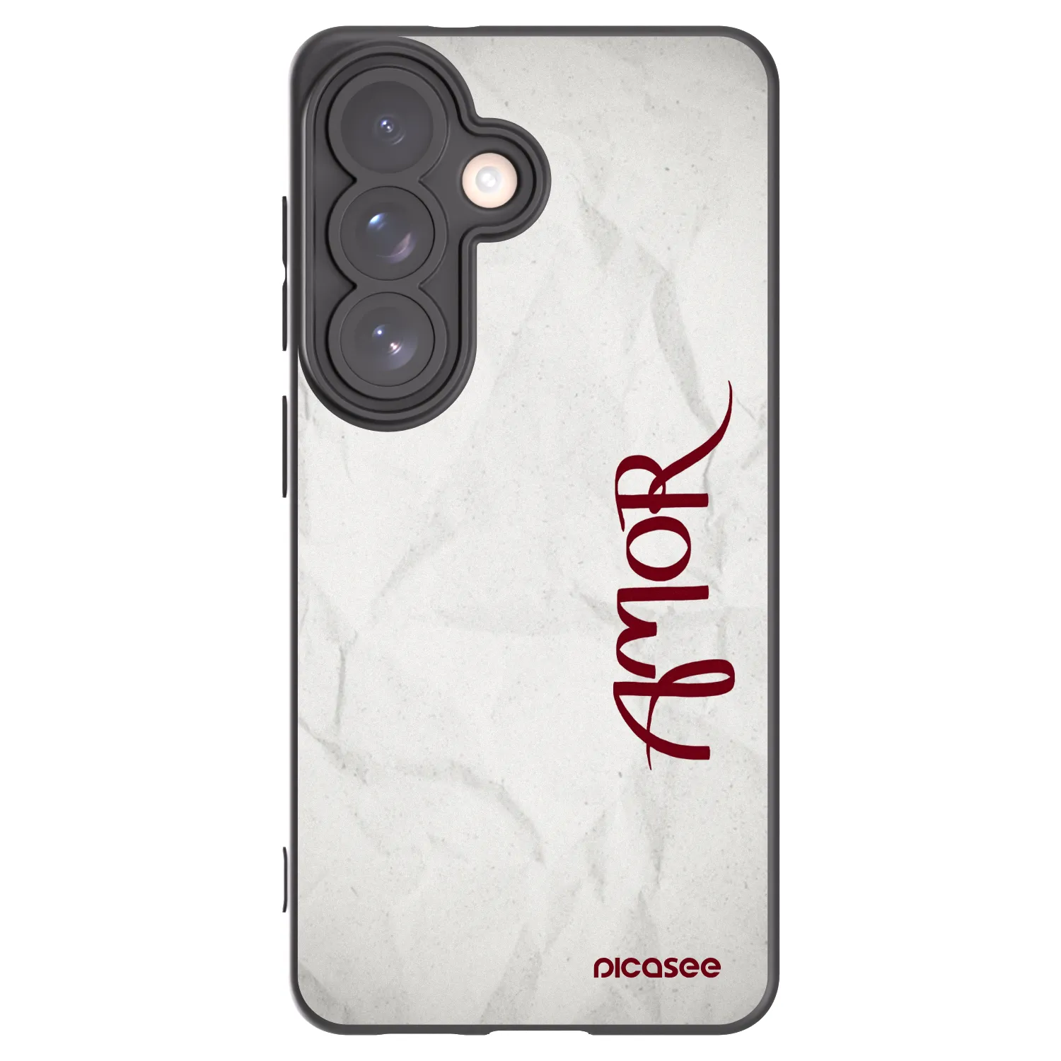 Picasee silikonowe czarne etui na Samsung Galaxy S26 - Amor