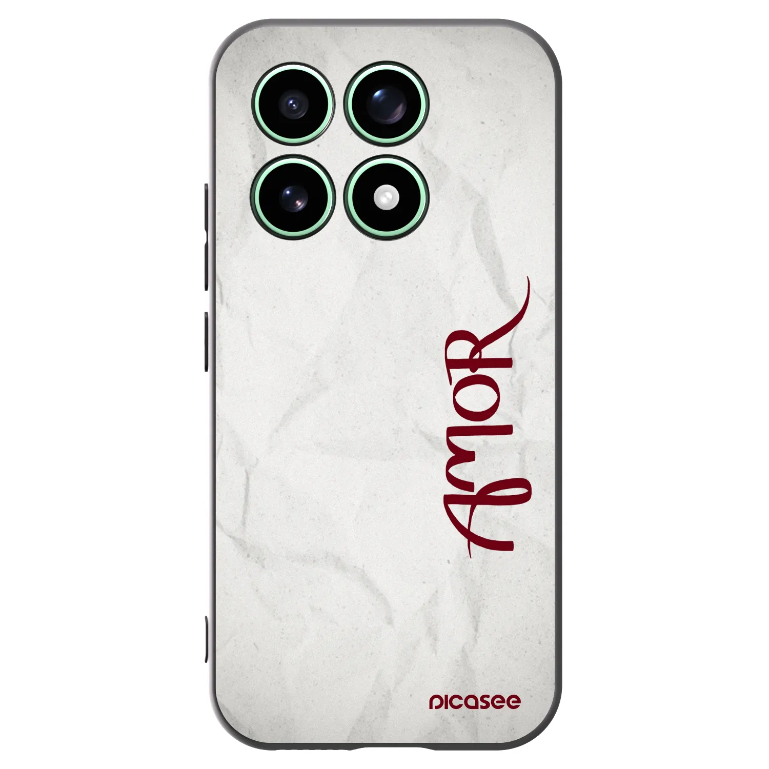 Picasee silikonowe czarne etui na Xiaomi 17 - Amor
