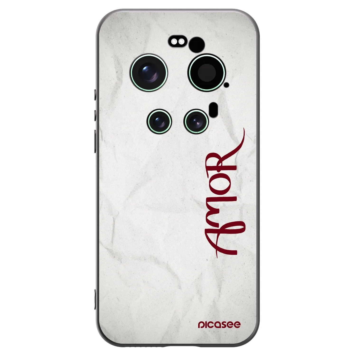 Picasee silikonowe czarne etui na Xiaomi 17 Ultra - Amor