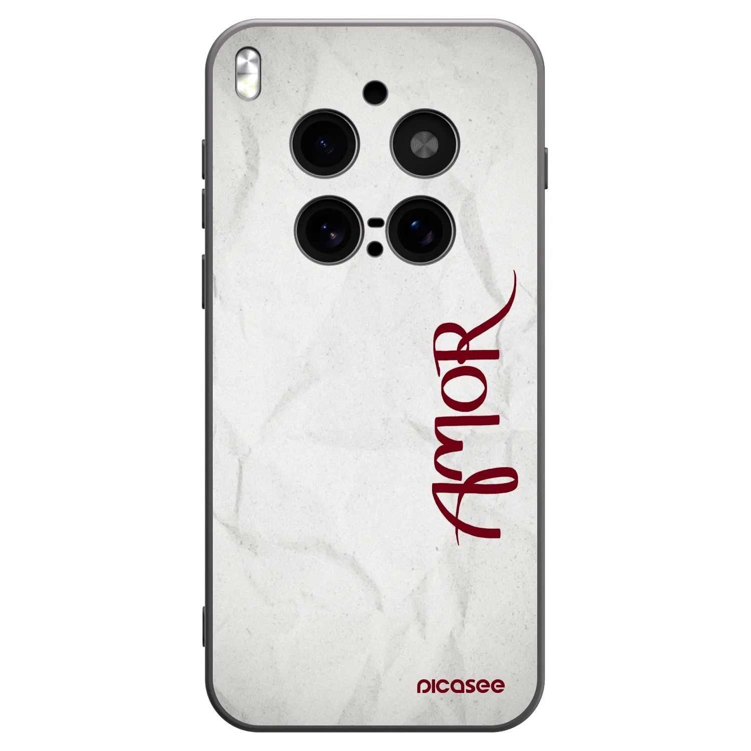 Picasee silikonowe czarne etui na Vivo X300 Pro - Amor