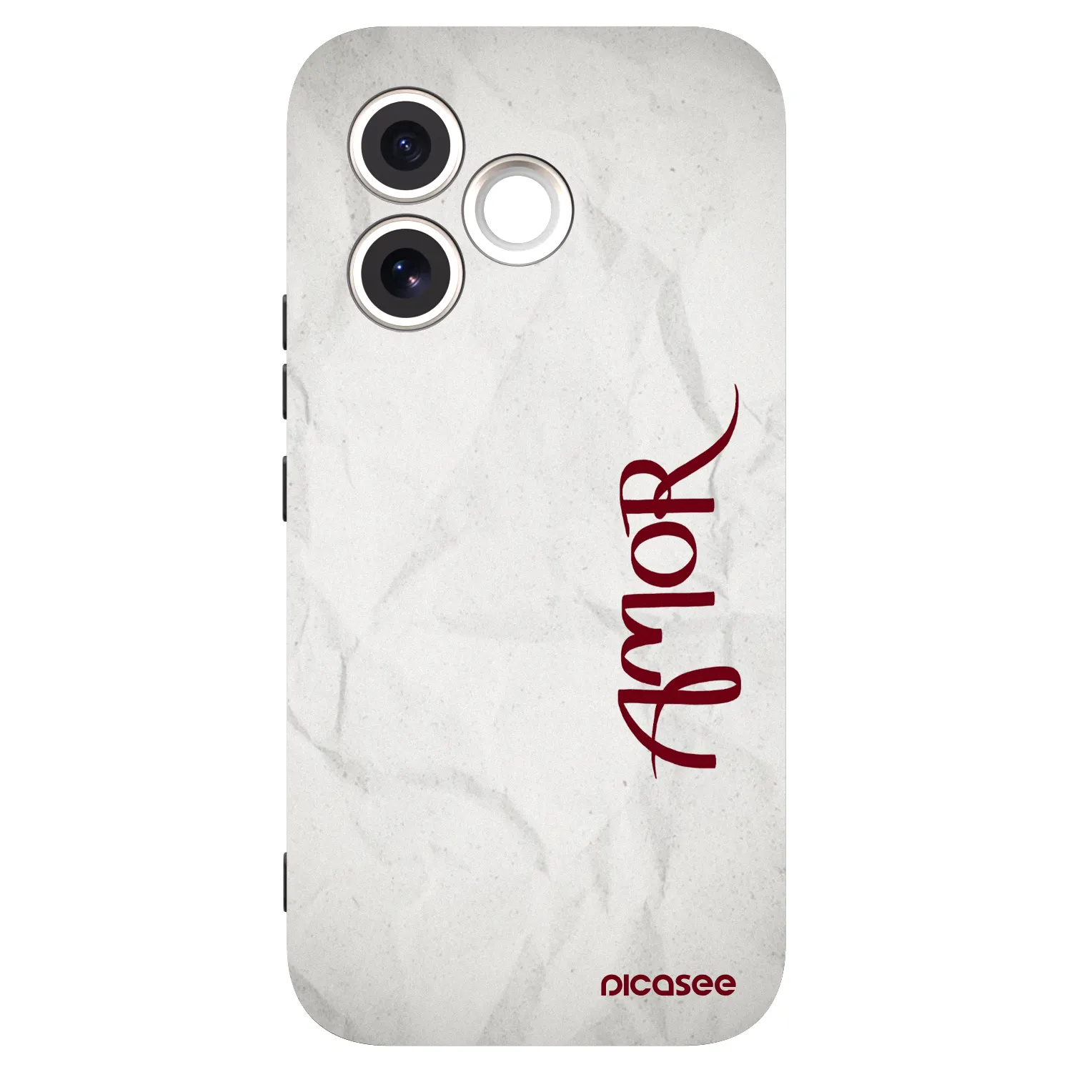 Picasee silikonowe czarne etui na Honor 600 Lite - Amor