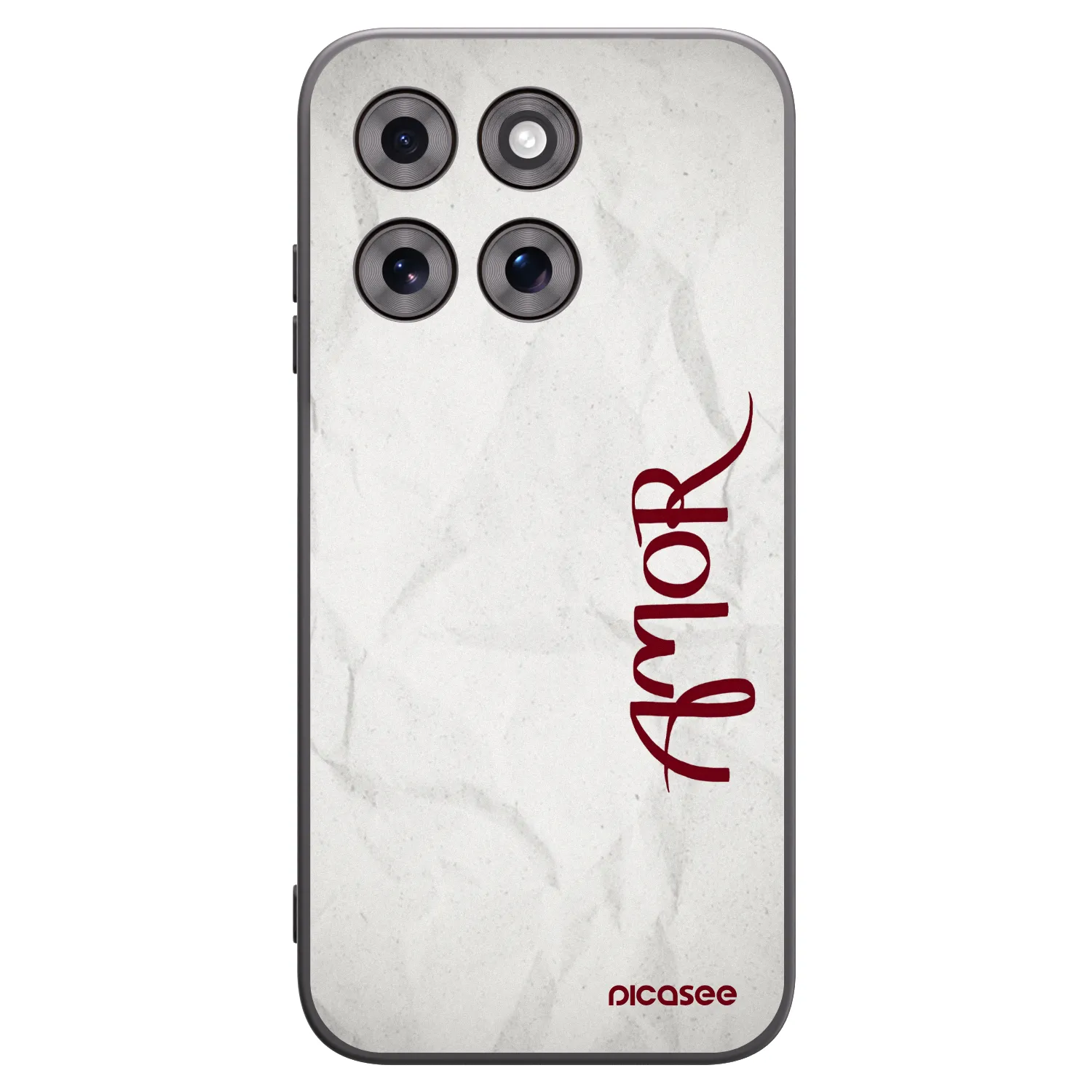 Picasee silikonowe czarne etui na Motorola Moto G77 - Amor