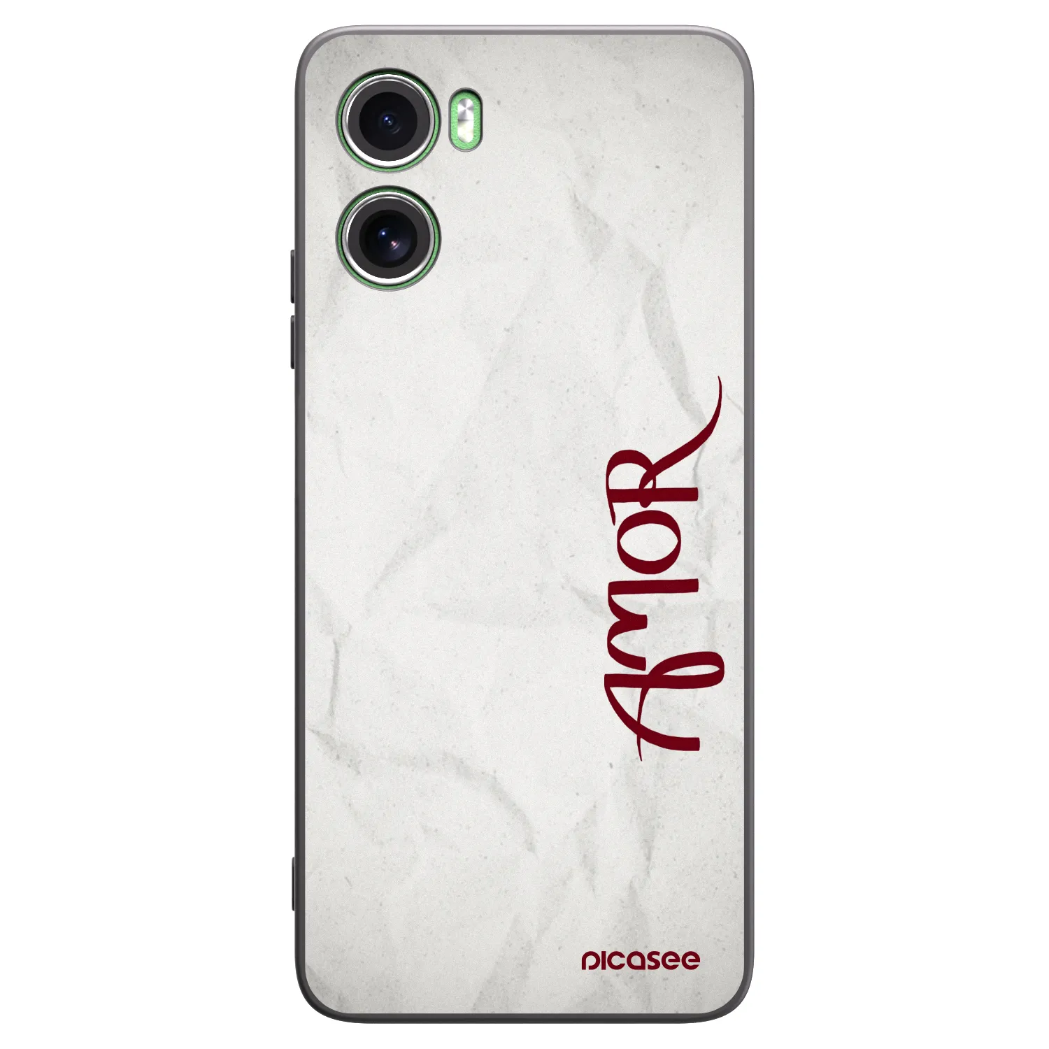 Picasee silikonowe czarne etui na Motorola Moto G06 - Amor