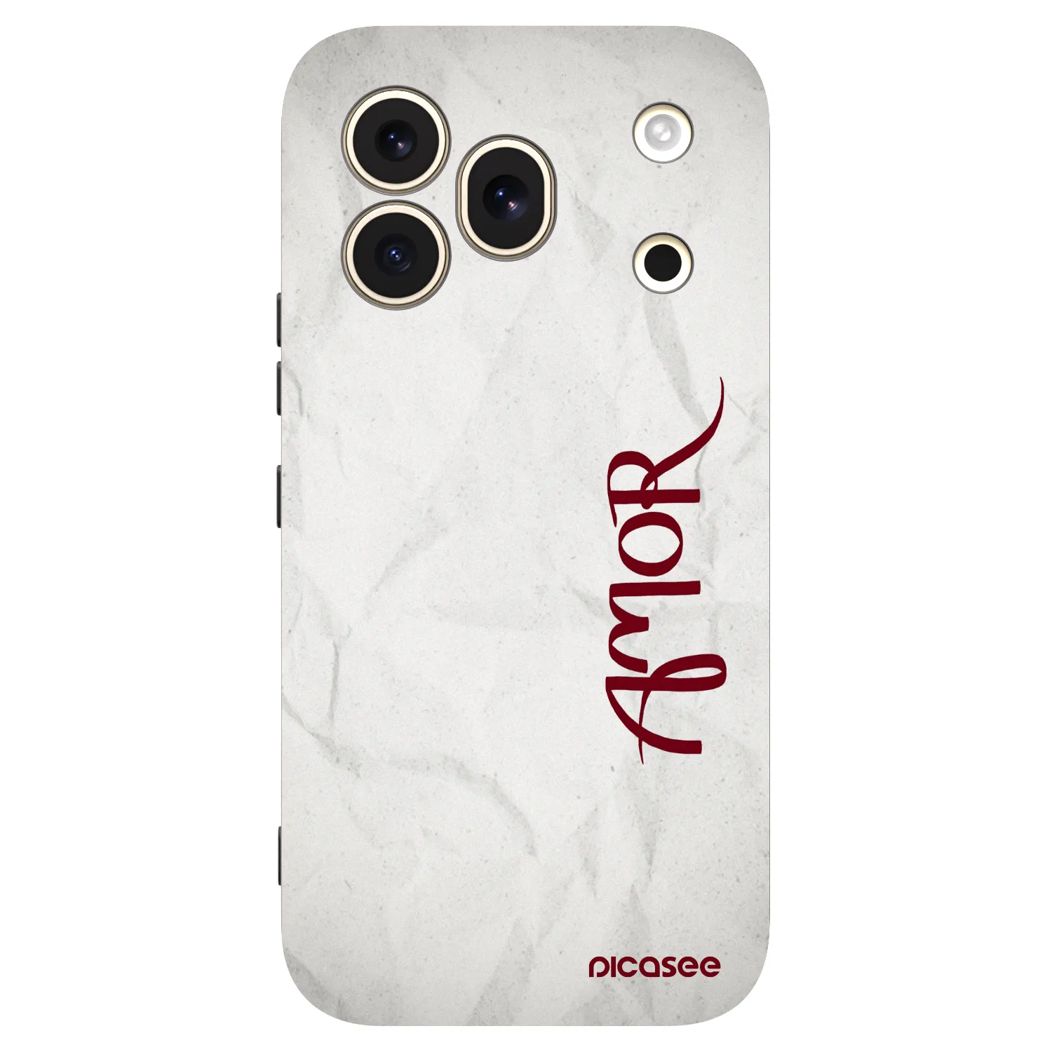 Picasee silikonowe czarne etui na Honor 600 Pro - Amor