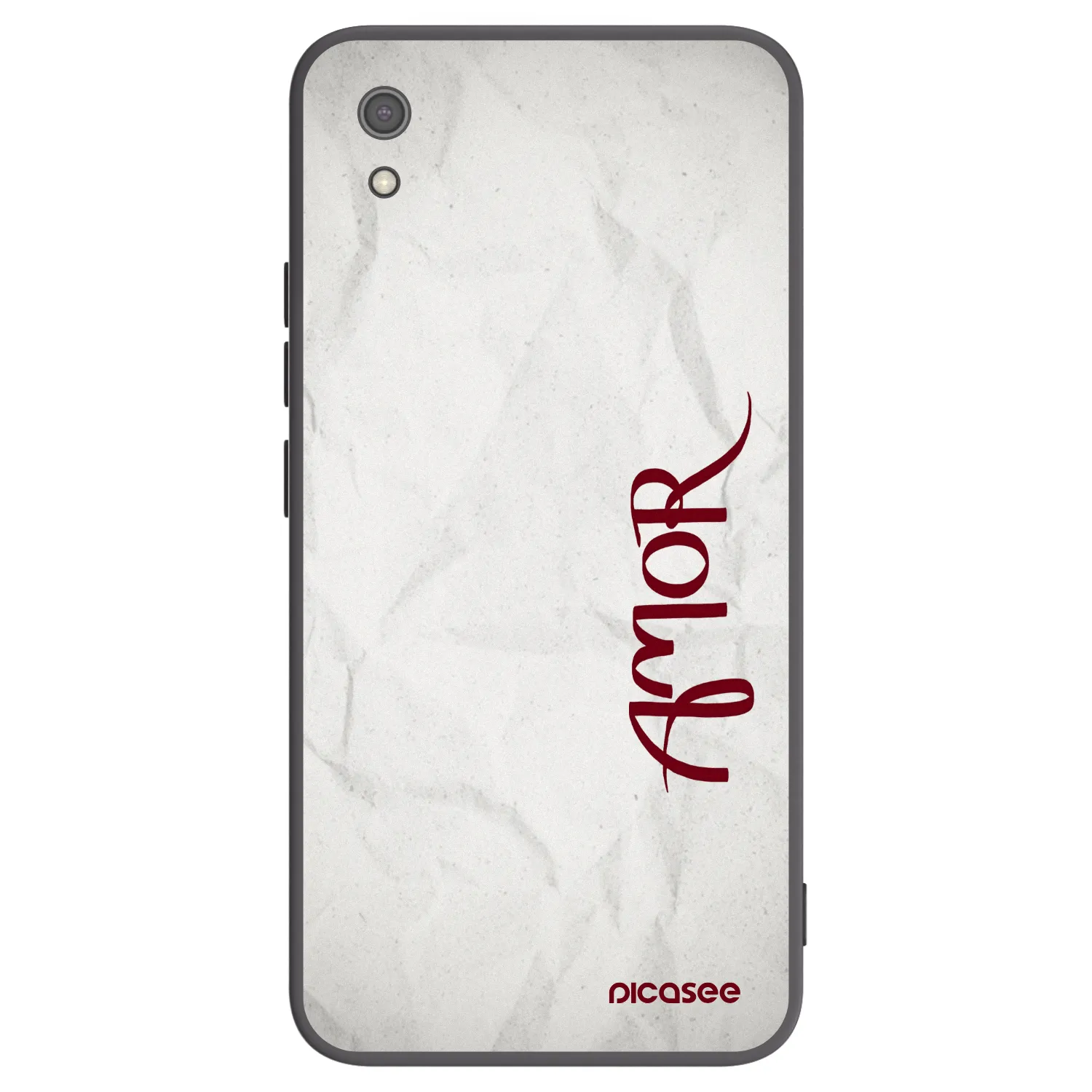 Picasee silikonowe czarne etui na Xiaomi Redmi 7A - Amor