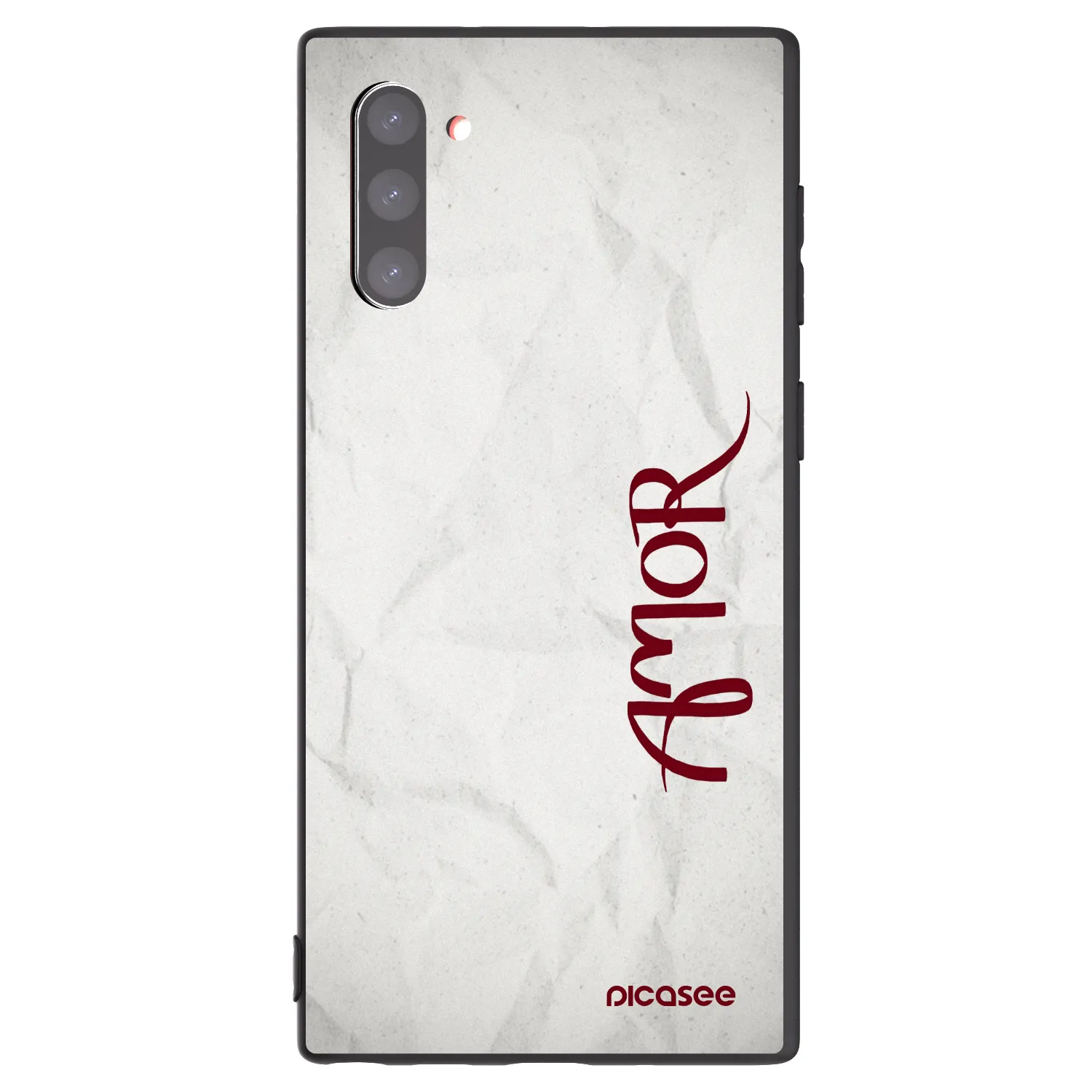 Picasee silikonowe czarne etui na Samsung Galaxy Note 10 N970F - Amor