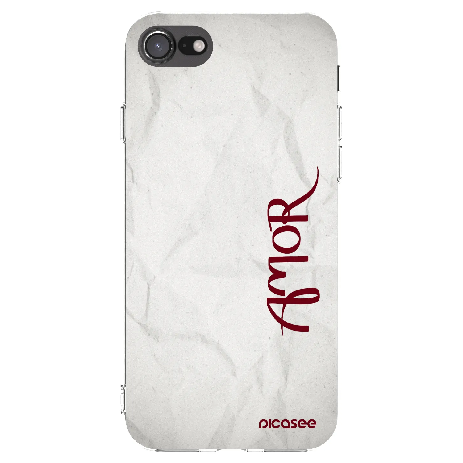 Picasee silikonowe przeźroczyste etui na Apple iPhone 8 - Amor