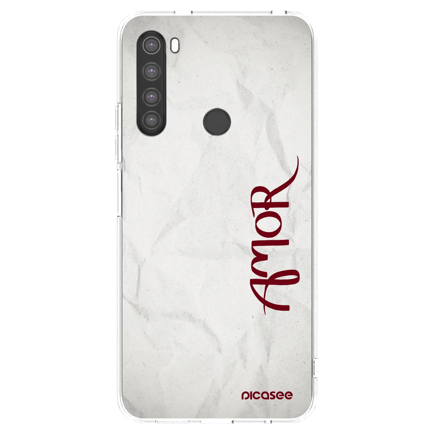 Picasee silikonowe przeźroczyste etui na Xiaomi Redmi Note 8 - Amor