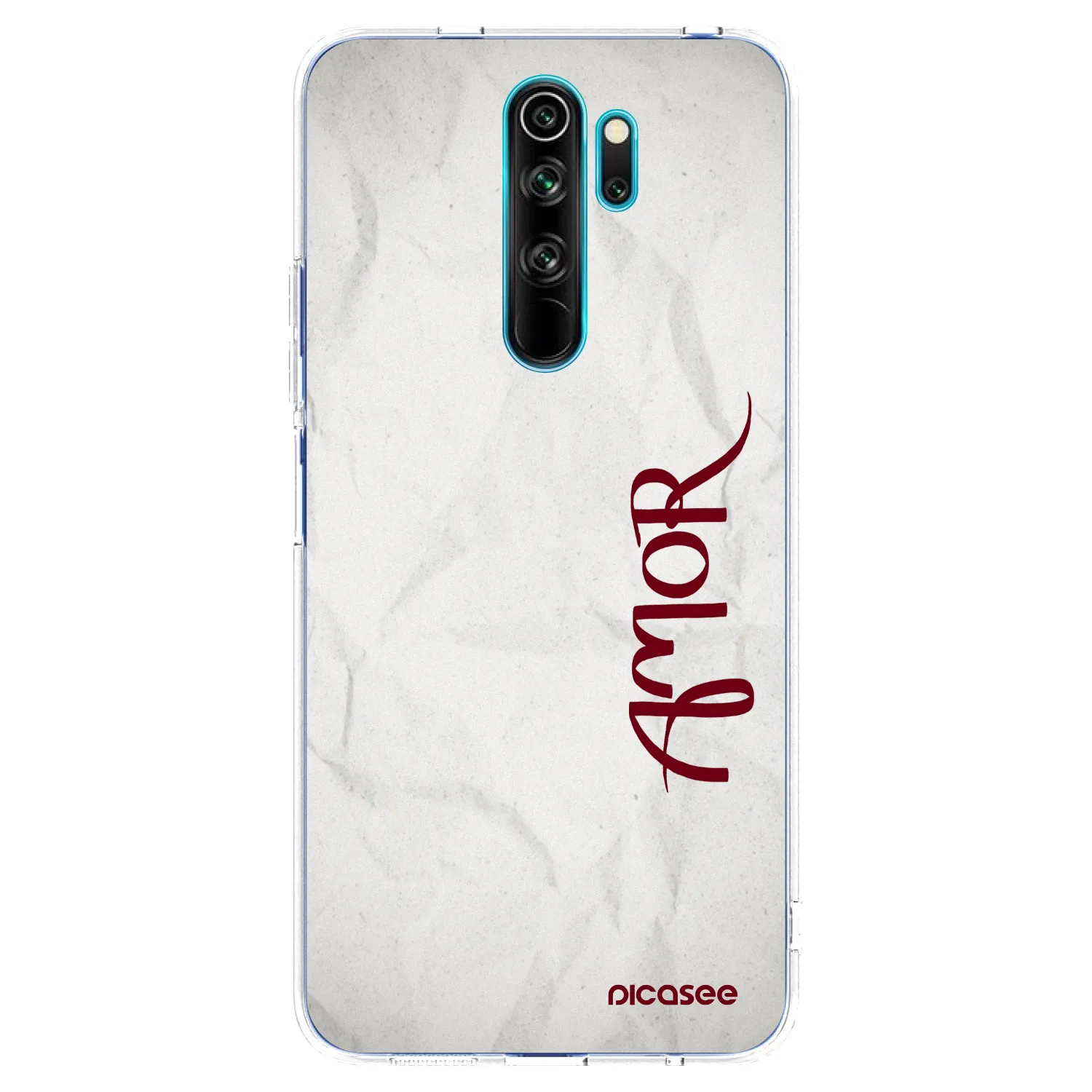 Picasee silikonowe przeźroczyste etui na Xiaomi Redmi Note 8 Pro - Amor
