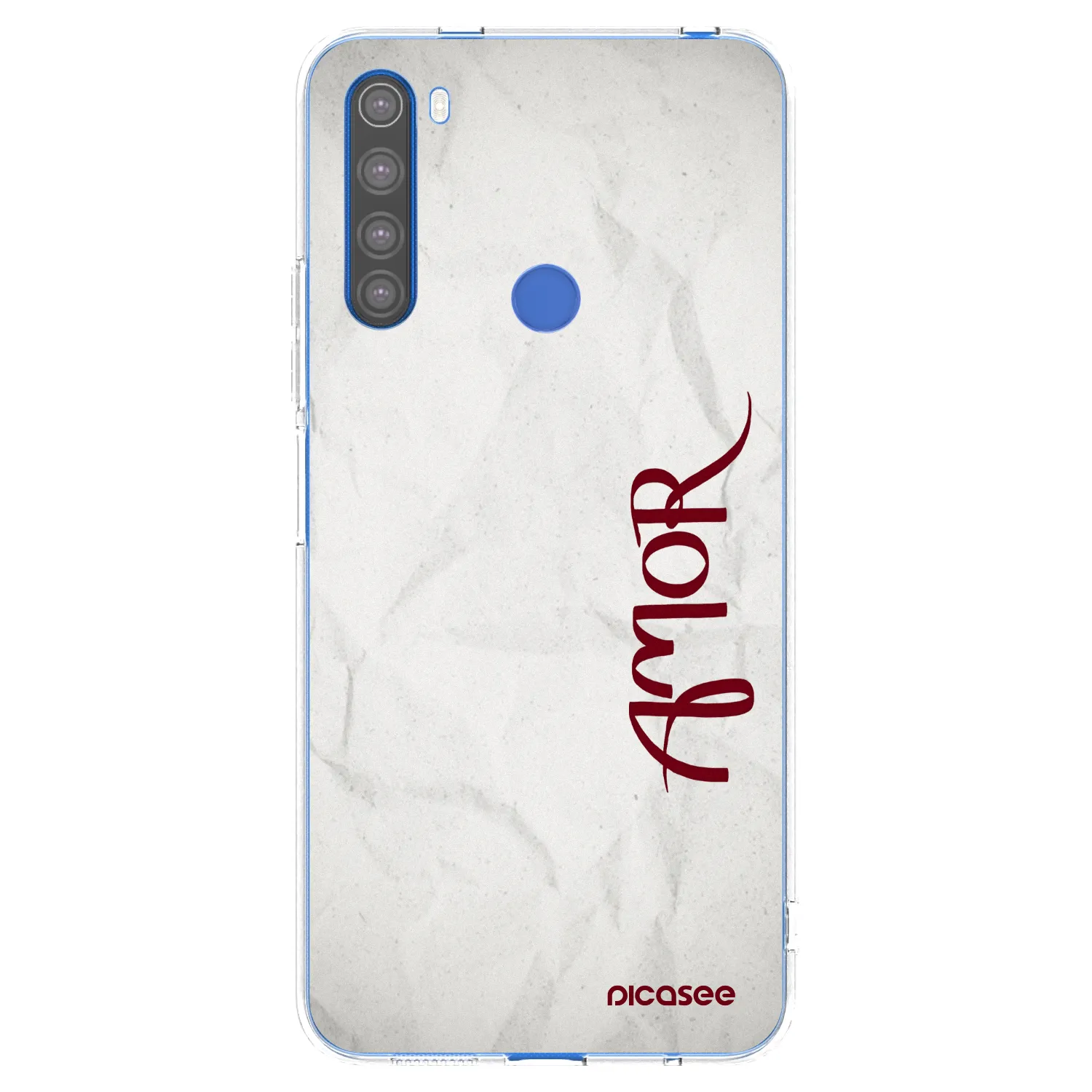 Picasee silikonowe przeźroczyste etui na Xiaomi Redmi Note 8T - Amor