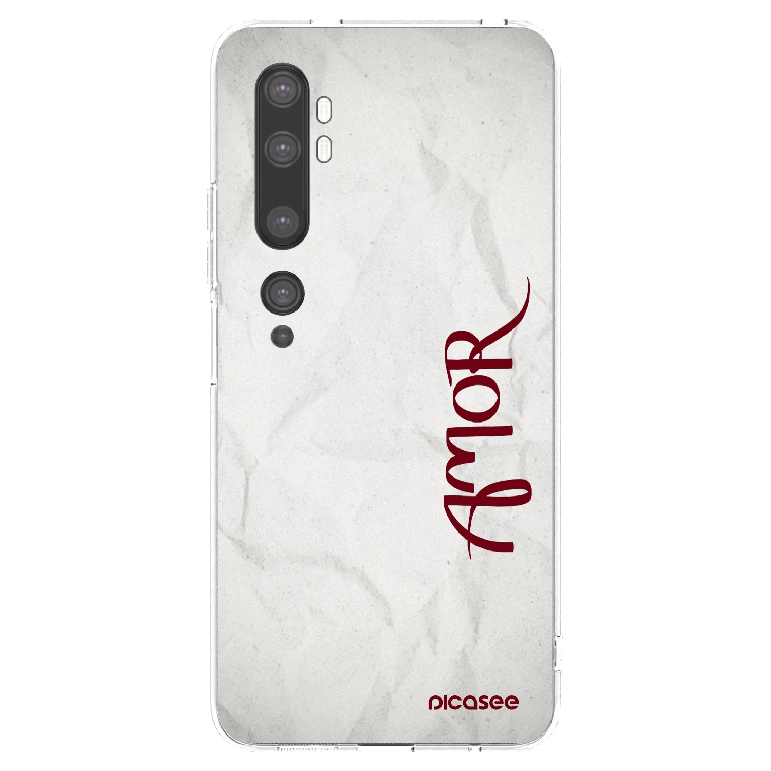 Picasee silikonowe przeźroczyste etui na Xiaomi Mi Note 10 (Pro) - Amor