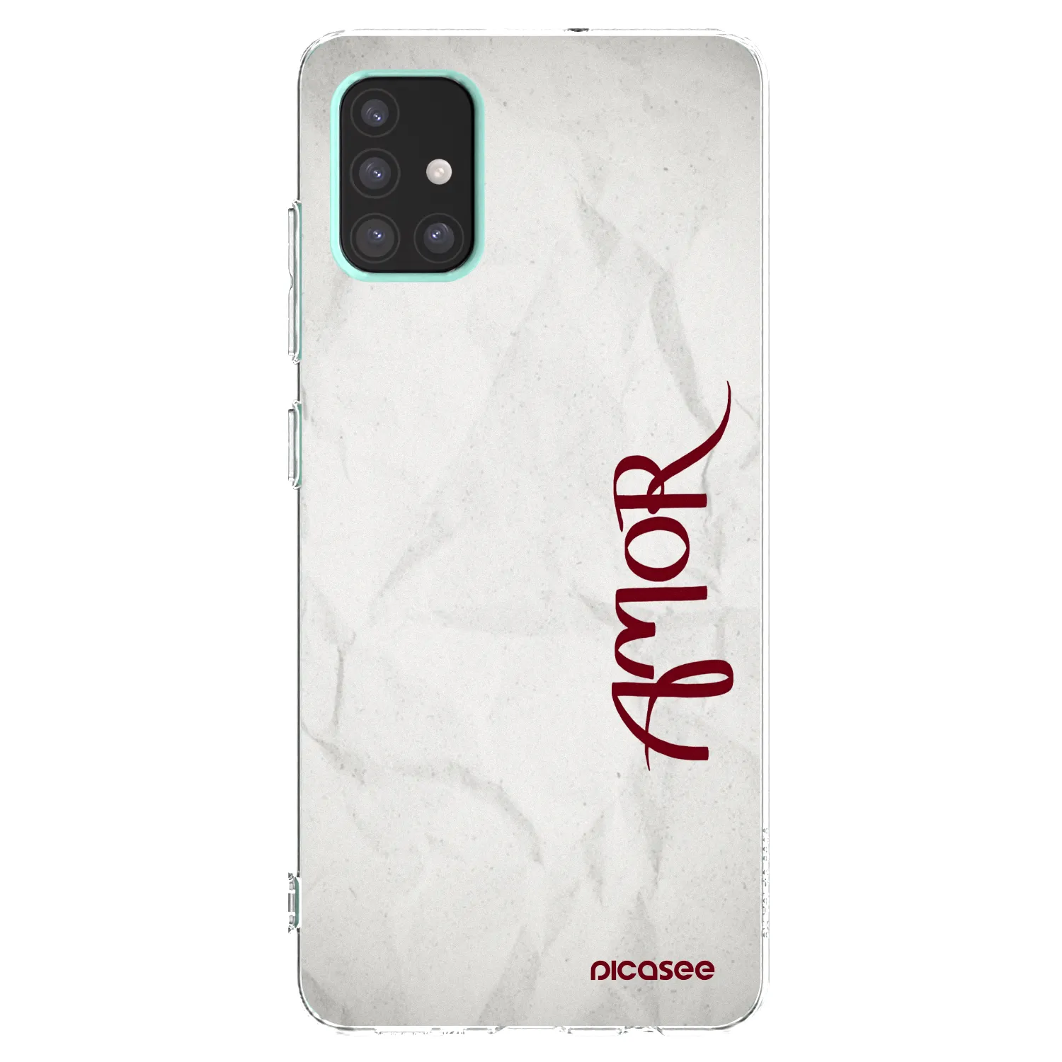 Picasee silikonowe przeźroczyste etui na Samsung Galaxy A51 A515F - Amor