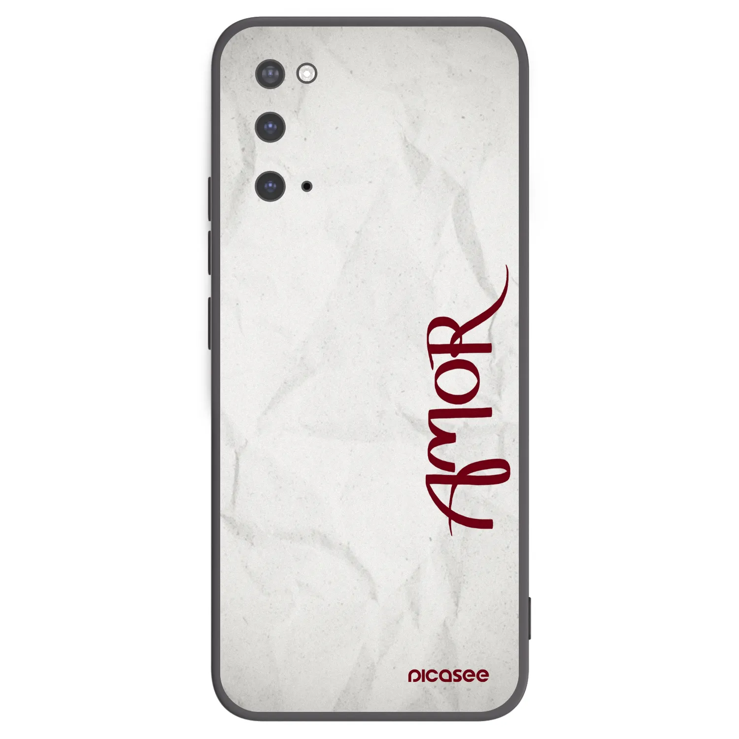 Picasee silikonowe czarne etui na Samsung Galaxy S20 G980F - Amor