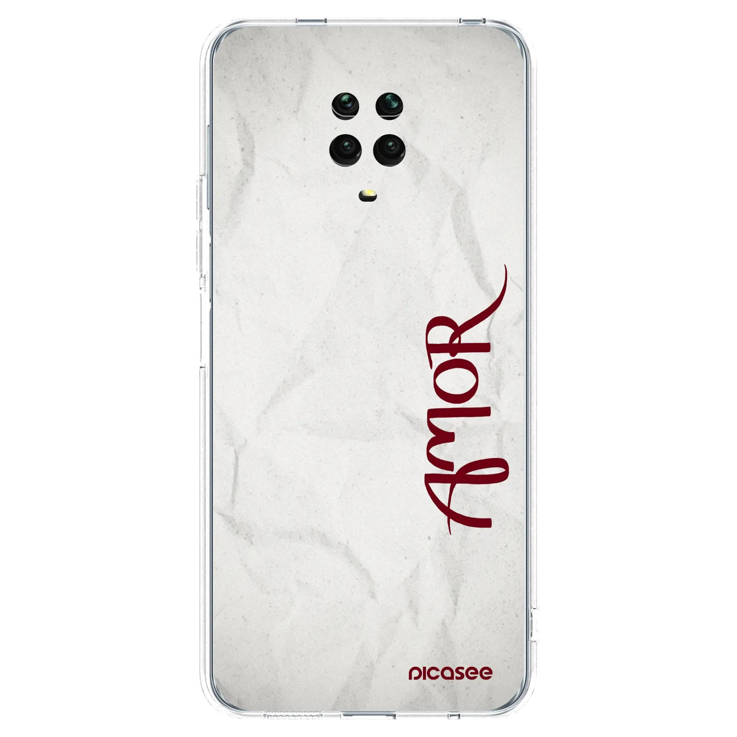 Picasee silikonowe przeźroczyste etui na Xiaomi Redmi Note 9S - Amor