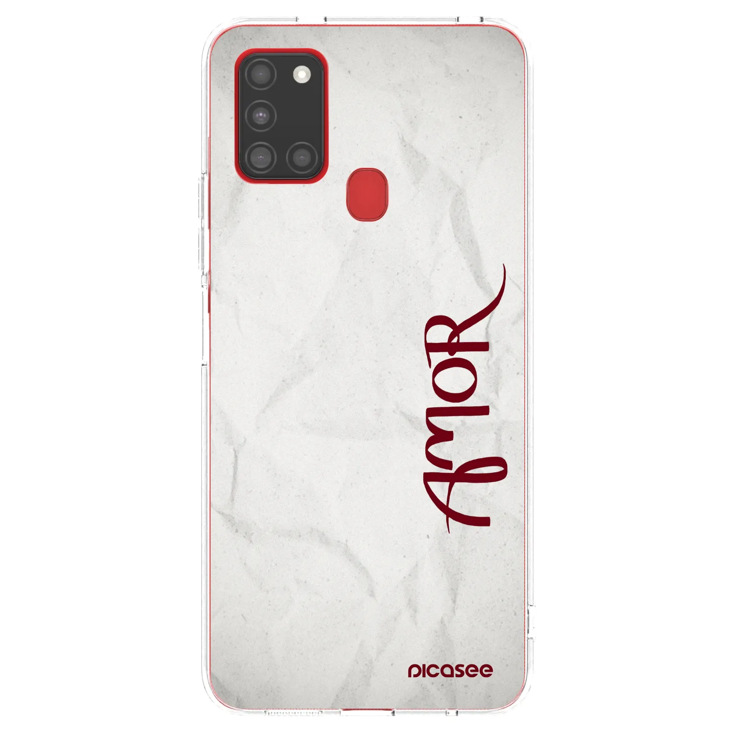 Picasee silikonowe przeźroczyste etui na Samsung Galaxy A21s - Amor