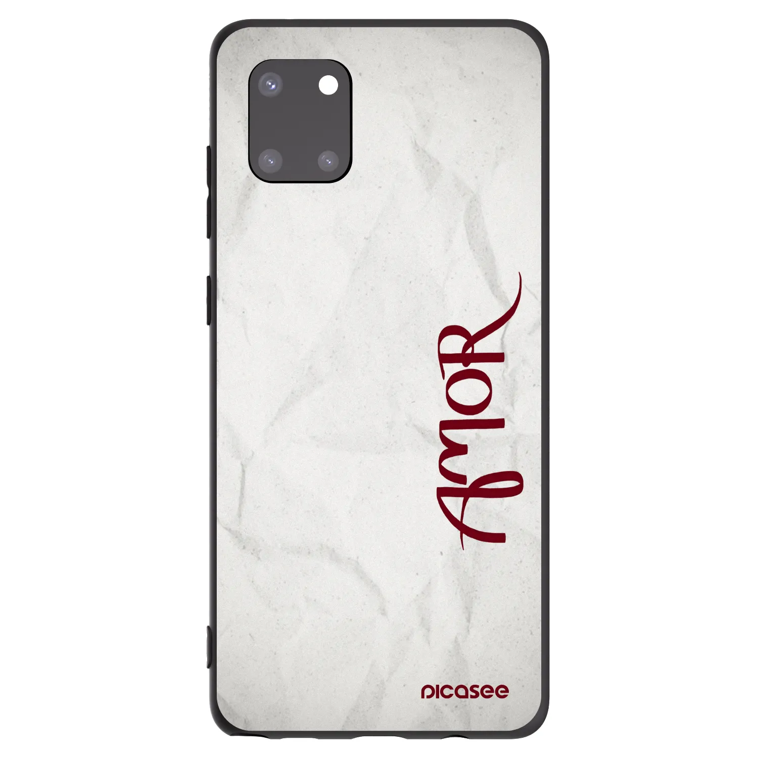 Picasee silikonowe czarne etui na Samsung Galaxy Note 10 Lite N770F - Amor