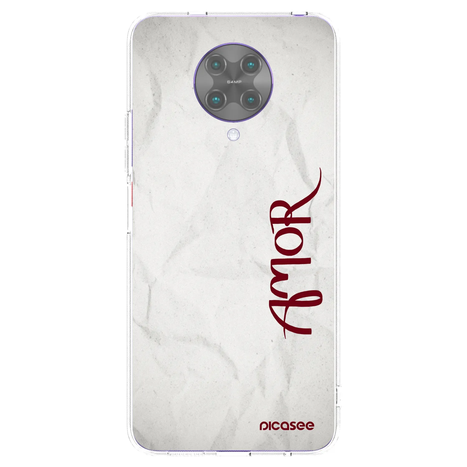 Picasee silikonowe przeźroczyste etui na Xiaomi Poco F2 Pro - Amor