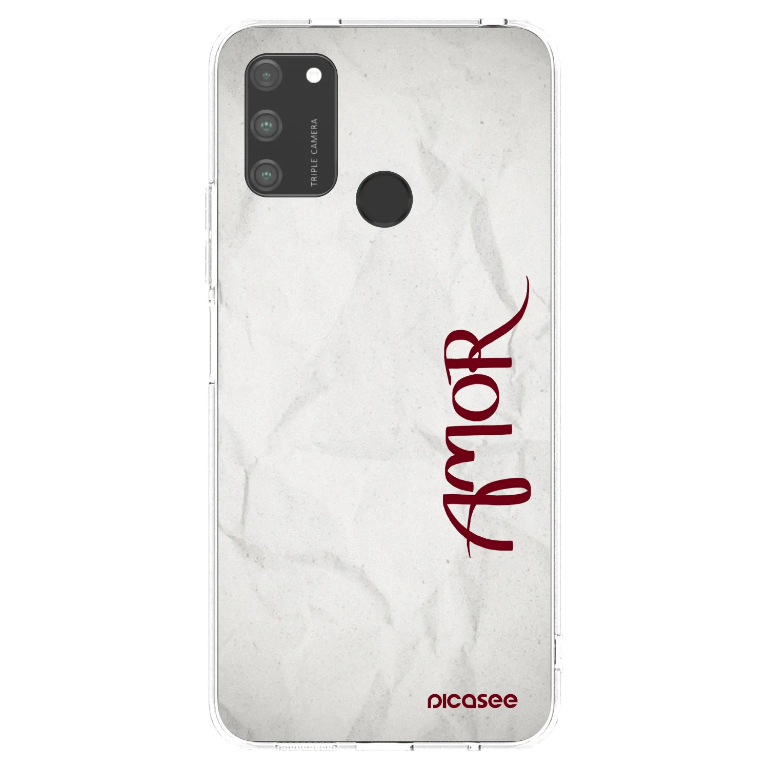 Picasee silikonowe przeźroczyste etui na Honor 9A - Amor