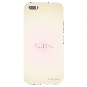 Picasee silikonowe przeźroczyste etui na Apple iPhone 5/5S/SE - Aura
