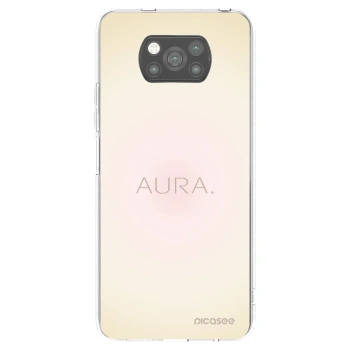 Picasee silikonowe czarne etui na Xiaomi Poco X3 - Aura