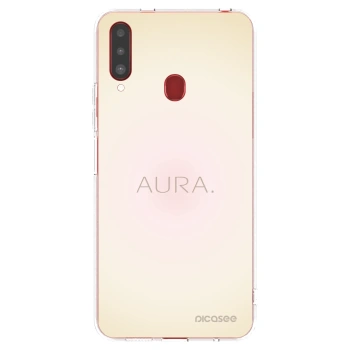 Picasee silikonowe przeźroczyste etui na Samsung Galaxy A20s - Aura