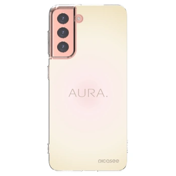 Picasee silikonowe przeźroczyste etui na Samsung Galaxy S21 5G G991B - Aura