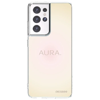 Picasee silikonowe przeźroczyste etui na Samsung Galaxy S21 Ultra 5G G998B - Aura