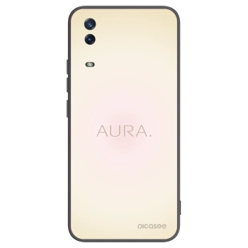 Picasee silikonowe czarne etui na Vivo Y11s - Aura