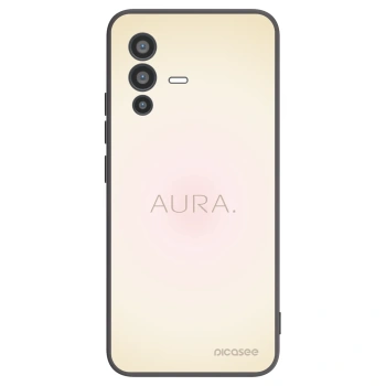 Picasee silikonowe czarne etui na Vivo V23 5G - Aura