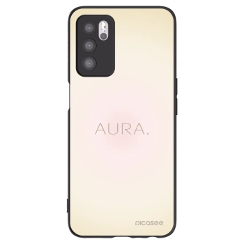 Picasee silikonowe czarne etui na OPPO A16s - Aura