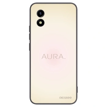 Picasee silikonowe czarne etui na Vivo Y01 - Aura