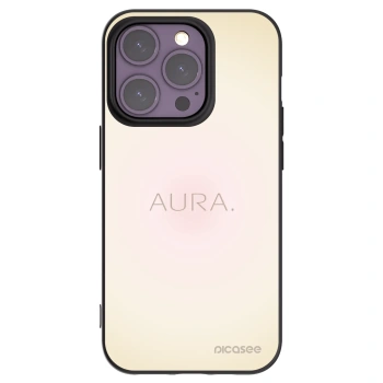 Picasee silikonowe czarne etui na Apple iPhone 14 Pro - Aura