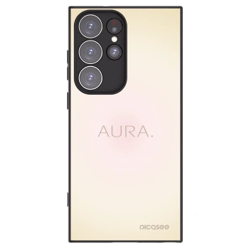 Picasee silikonowe czarne etui na Samsung Galaxy S23 Ultra 5G - Aura