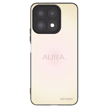 Picasee silikonowe czarne etui na Honor X8a - Aura