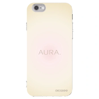 Picasee silikonowe przeźroczyste etui na Apple iPhone 6/6S - Aura