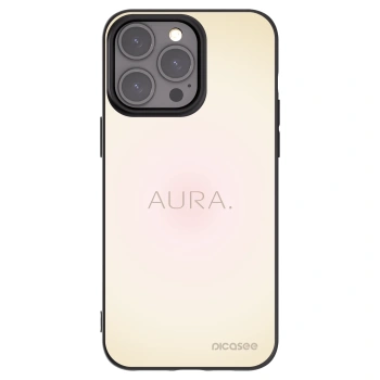 Picasee silikonowe czarne etui na Apple iPhone 15 Pro Max - Aura