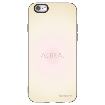 Picasee silikonowe czarne etui na Apple iPhone 6/6S - Aura