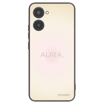 Picasee silikonowe czarne etui na Realme 10 4G - Aura